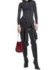 Balenciaga Women's Corseted Zip-Up Hoodie - 5