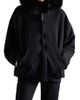 Balenciaga Women's Fluffy Zip-Up Hoodie - 2