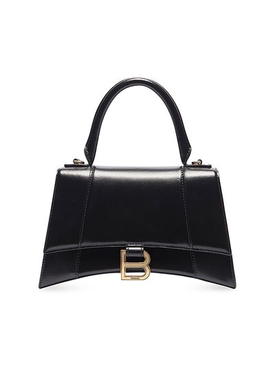 Balenciaga Women's Hourglass Small Box Leather Top Handle Bag
