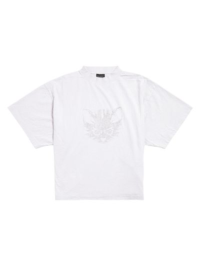 Balenciaga Women's Kittycat Cropped T-Shirt