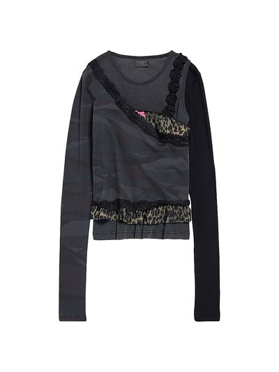 Balenciaga Women's Layered Asymmetric Top