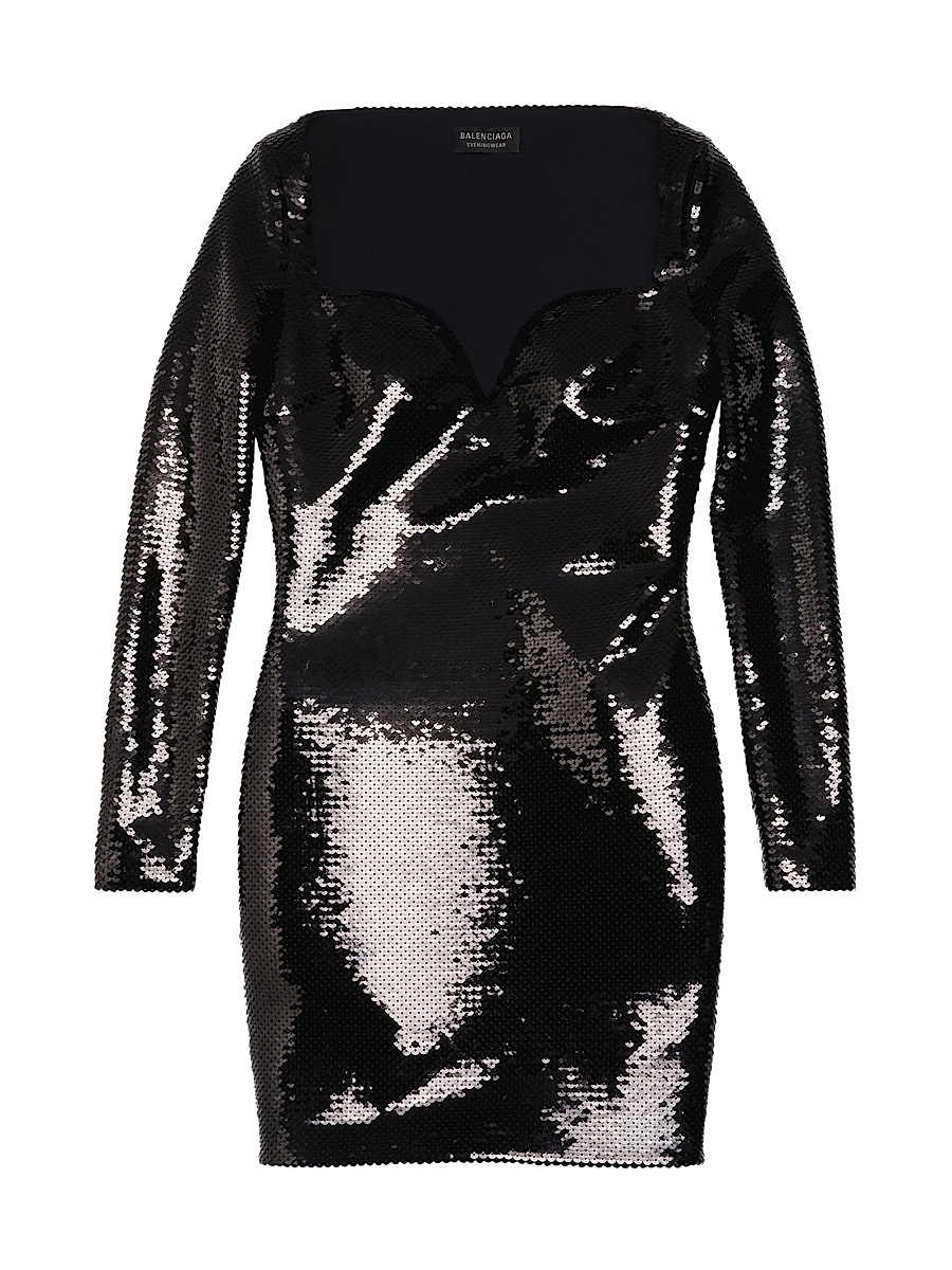 balenciaga bodycon dress BALENCIAGA Size 4 Black Lace Fitted Mini Cocktail Dress  Sui Generis  Designer Consignment