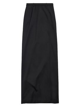 Balenciaga Women's Slit Maxi Tailored Skirt