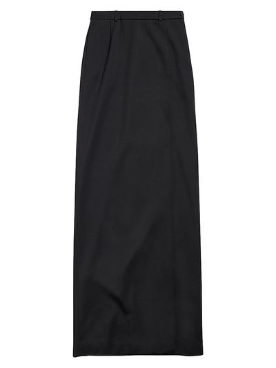 Balenciaga Women's Slit Maxi Tailored Skirt