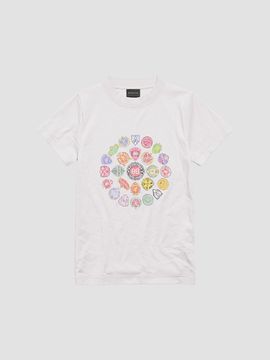 Balenciaga Women's Spiral Crest Fitted T-Shirt