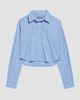 Balenciaga Women's Striped Cropped Shirt - 3