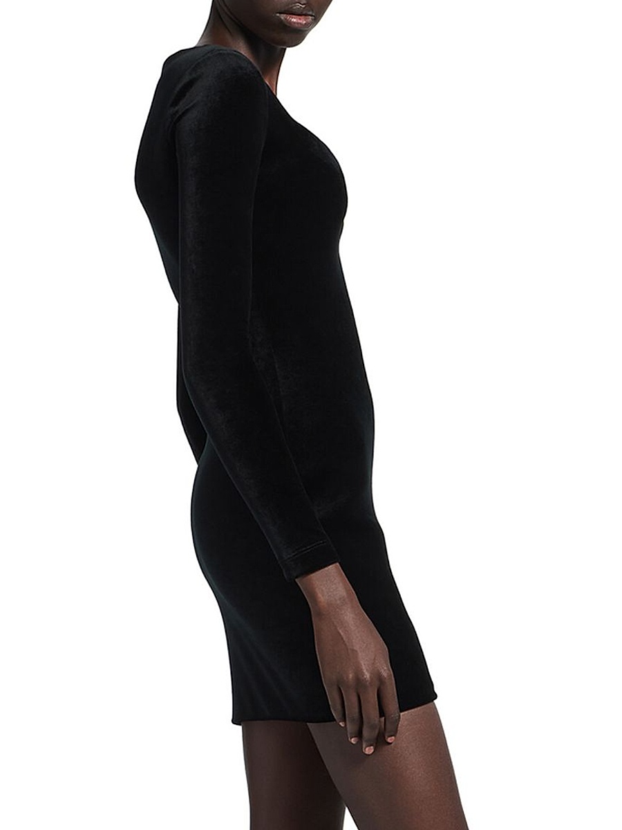 balenciaga bodycon dress Balenciaga 2006 Long Sleeve Mini Dress Black Mixed Knit Size 36 – Celebrity  Owned main image 1