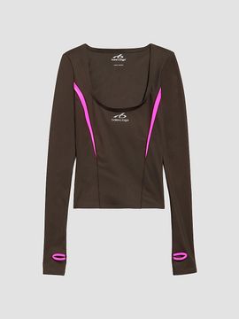 Balenciaga Women's Techwear Fitted Long Sleeve Top