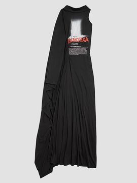 Balenciaga Women's The Door Long Draped Dress