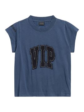 Balenciaga Women's Vip Team Logo Shrunk T-Shirt