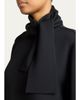 Balenciaga Wool-Silk Top w/ Scarf Tie - 5