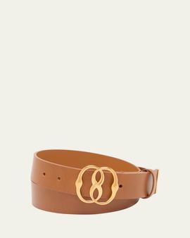 Bally Men's Interlock Buckle Leather Belt
