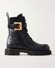 BALMAIN Anthem belt-detailed leather ankle boots - 1