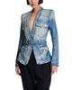 Balmain Balmain 1-Button Belted Denim Jacket - 5