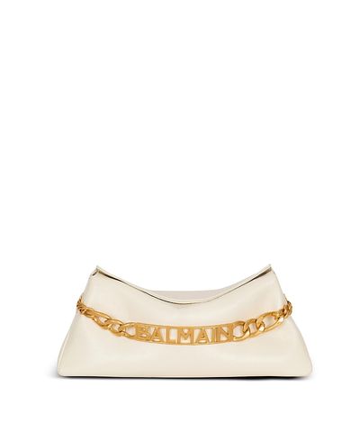 Balmain Balmain 1945 Soft Crinkled Leather Clutch