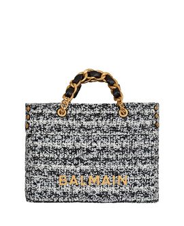 Balmain Balmain 1945 Soft Tweed Tote Bag