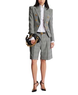Balmain Balmain 6-Button Jacket in Prince of Wales Jacquard