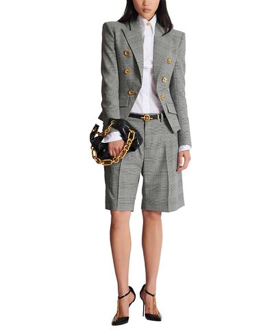 Balmain Balmain 6-Button Jacket in Prince of Wales Jacquard