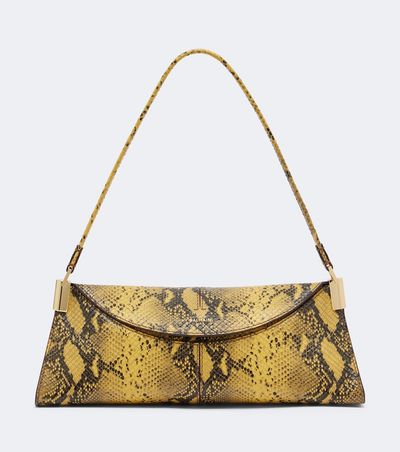 Balmain Balmain 64-83 Small snake-effect leather shoulder bag