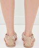 Balmain Balmain Anthem Beaded Flat Thong Suede Sandals GXH Coquillage/Transparent GXH - 4