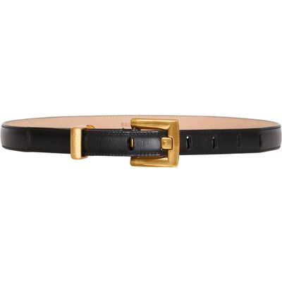 Balmain Balmain Anthem Belt 2Cm-Calfskin