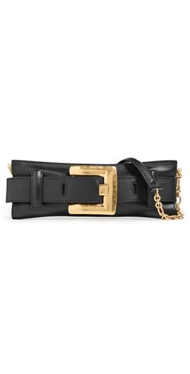 Balmain Balmain Anthem Calfskin Clutch 0PA Noir One
