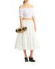 Balmain Balmain Anthem Clutch Bag in Smooth Leather and Crochet - 2