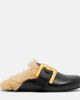 Balmain Balmain Anthem leather and faux fur clogs - 4
