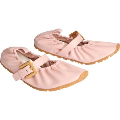 Balmain Balmain Anthem smooth leather ballet flats