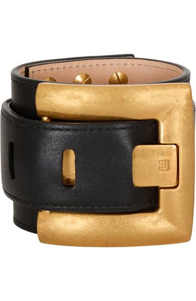 Balmain Balmain Anthem smooth leather bracelet