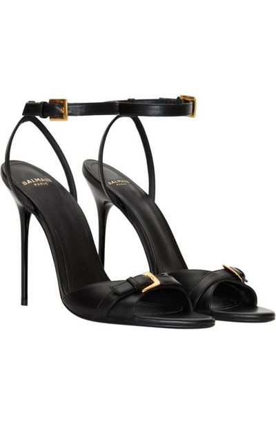 Balmain Balmain Anthem smooth leather sandals