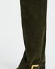 Balmain Balmain Anthem Suede Leather Boots Kaki Fonce - 2