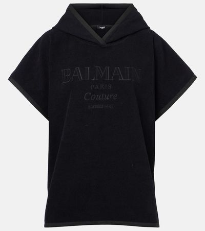 Balmain Balmain Balmain Couture cotton terry beach cover-up