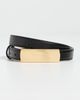 Balmain Balmain Balmain Smooth Leather Belt Noir - 2