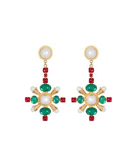 Balmain Balmain Baroque Pendant Earrings