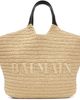 BALMAIN BALMAIN Beige 'BALMAIN' Crochet Tote - 1