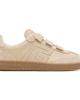 BALMAIN BALMAIN Beige 'Balmain Swan' Suede Sneakers - 1