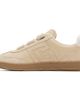 BALMAIN BALMAIN Beige 'Balmain Swan' Suede Sneakers - 3