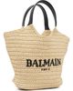 BALMAIN BALMAIN Beige Mini 'BALMAIN' Crochet Tote - 2