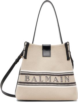 BALMAIN BALMAIN Beige Release Bucket Bag