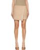 BALMAIN BALMAIN Beige Suede Wrap Miniskirt - 1
