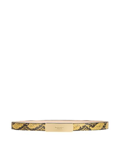 Balmain Balmain Belt in Python-Effect Leather