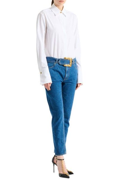 Balmain Balmain Belted denim jeans