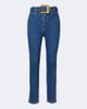 Balmain Balmain Belted high-rise cropped jeans - 1