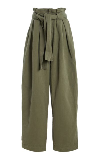 Balmain Belted Twill Pants