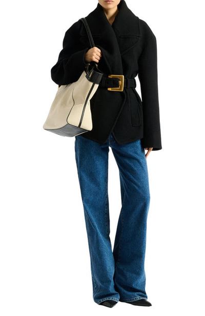Balmain Balmain Belted wool pea coat
