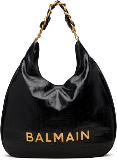 BALMAIN BALMAIN Black 1945 Soft Monogram Bag