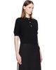 BALMAIN BALMAIN Black 3-Button Wool Polo - 2