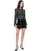 BALMAIN BALMAIN Black 4 Button Tweed Miniskirt - 4