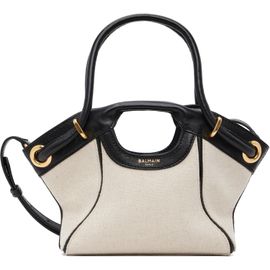 BALMAIN BALMAIN Black & Off-White Small Bag